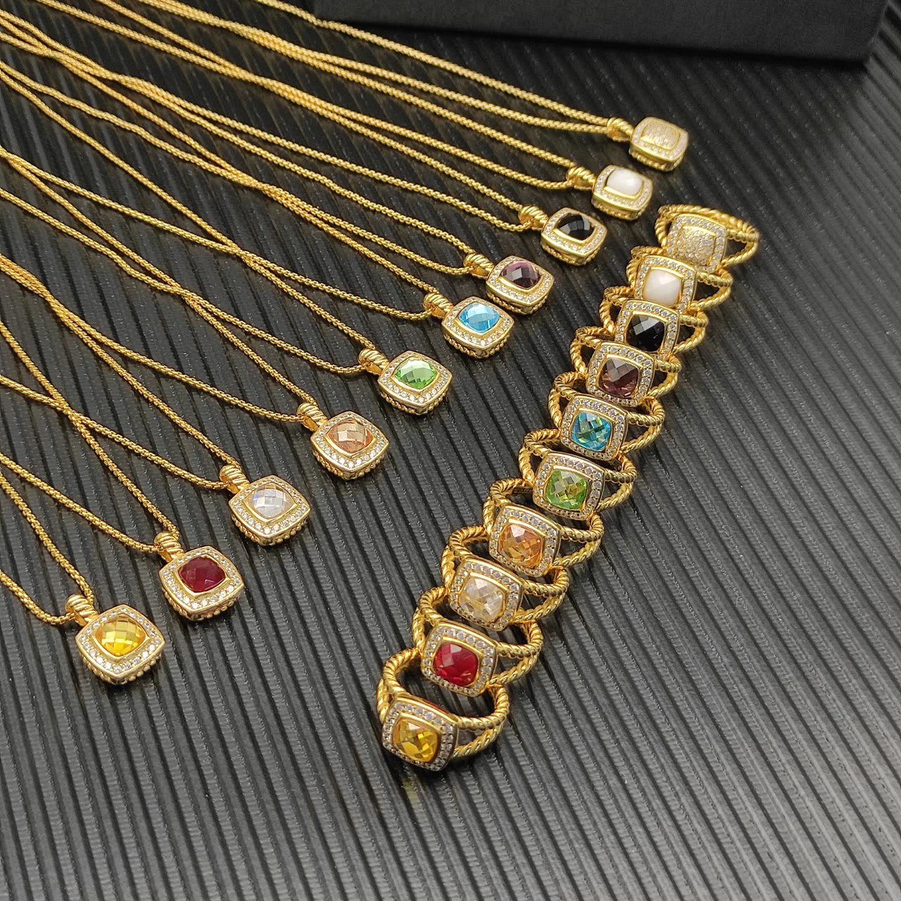 David Yurman Cable Collectibles™ Citrine & Diamond Albion™ Pendant Necklace
